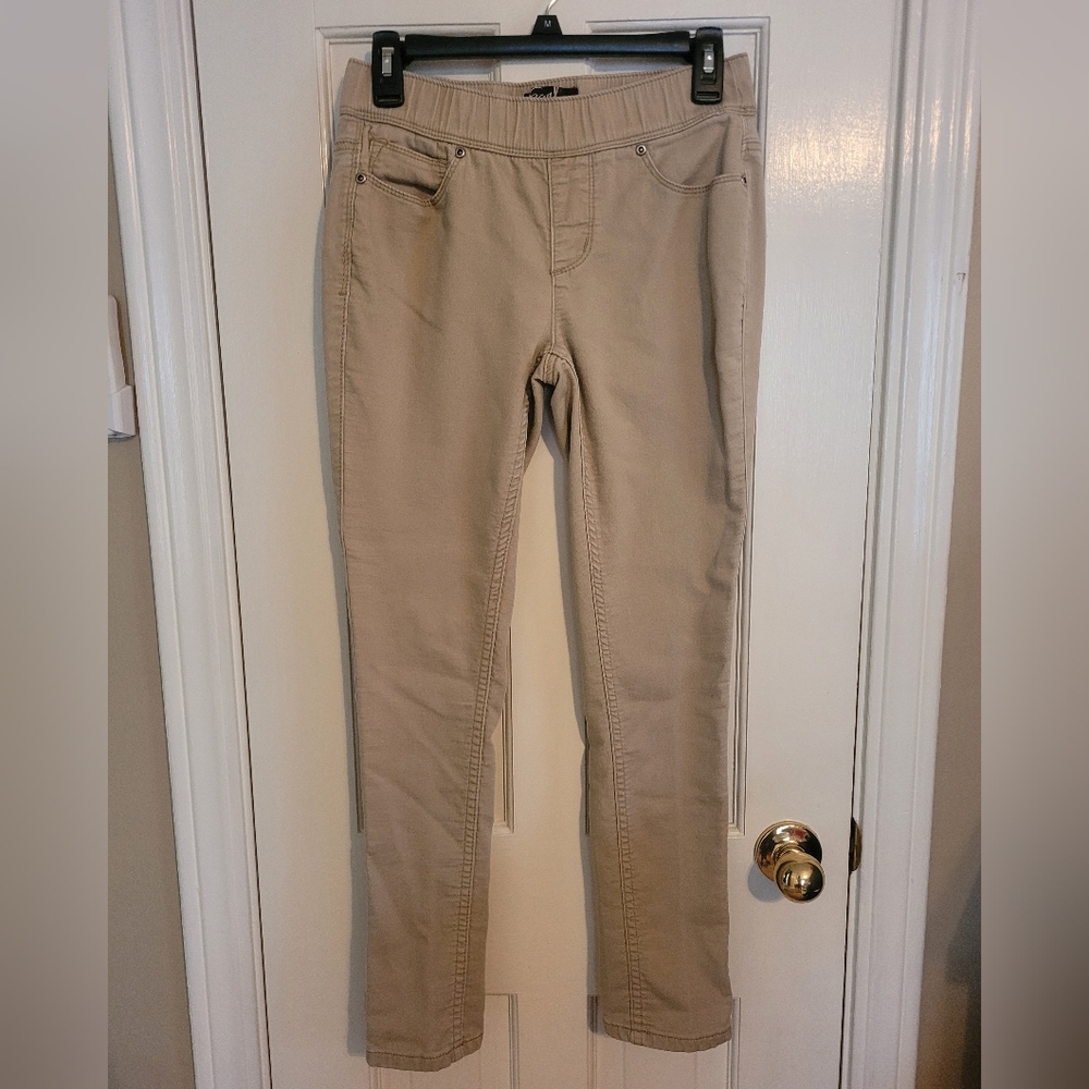 Khaki Stretchy Earl Jeans Jegging Sz 4